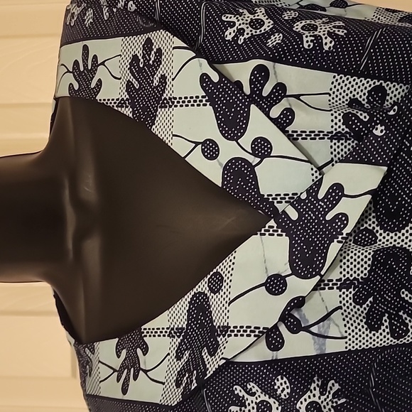 Ankara African Print Wrap Dress - Picture 6 of 11